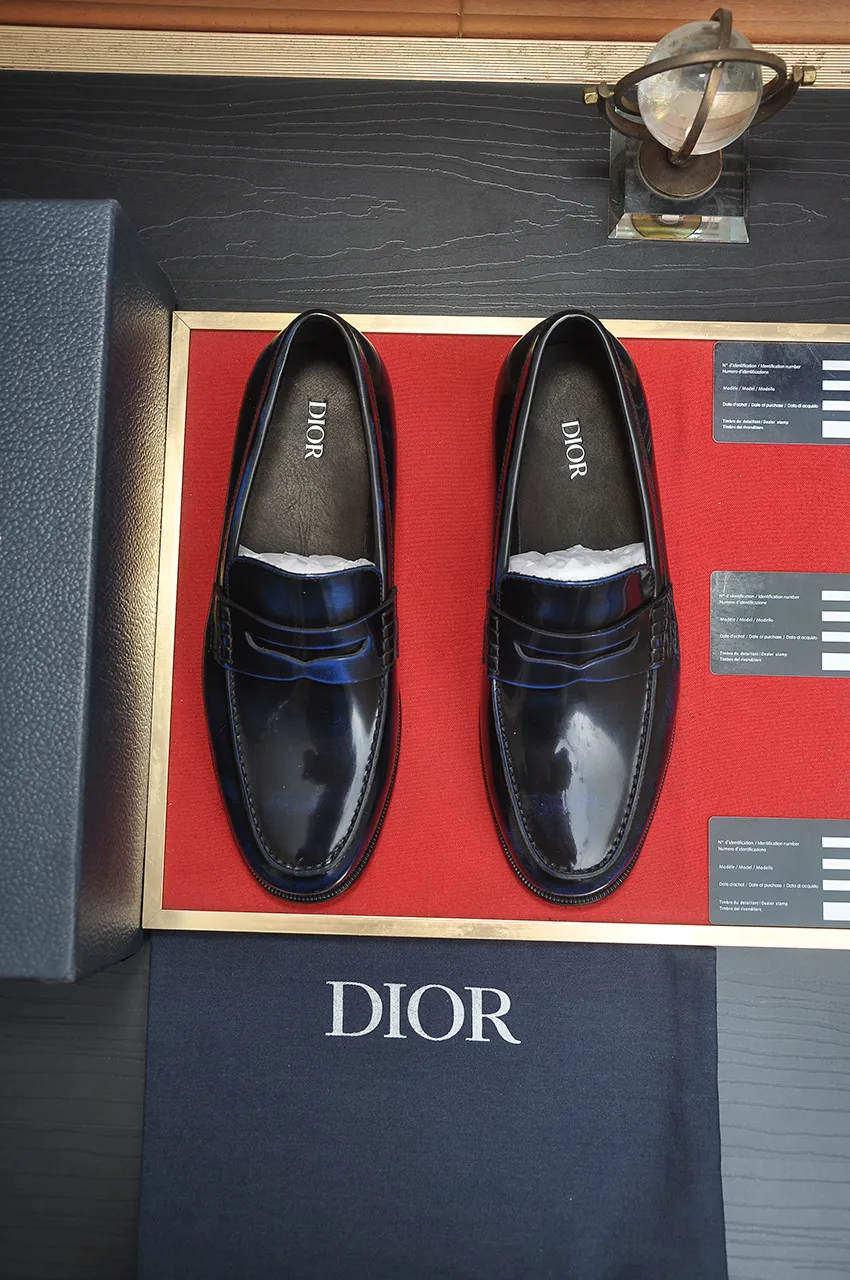 Men's shoes 💰580💶[Dior] (water-dyed cowhide lining) Dior original 1:1 high-quality factory, imported original materials, imported raw cowhide, water-dyed cowhide lining, original TPU outsole, code number: 39-44 (45 customized)